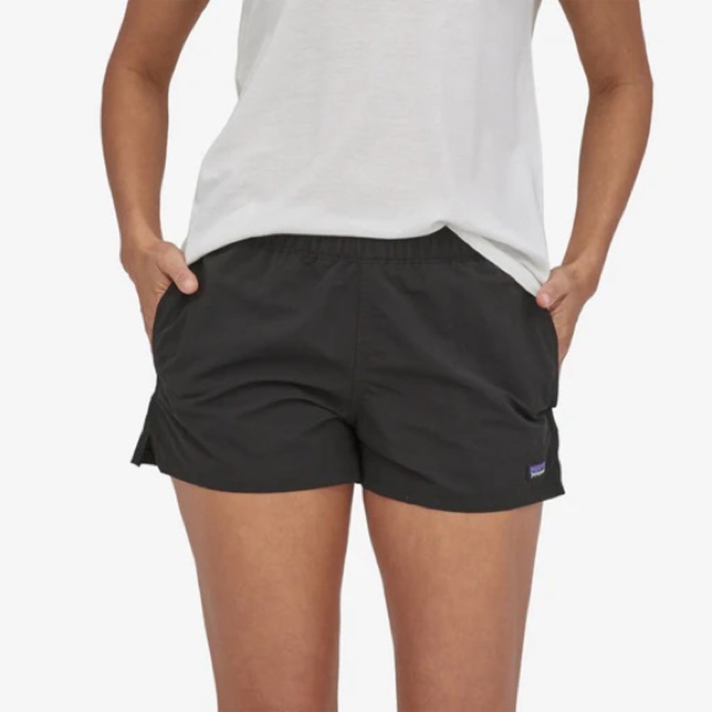 Patagonia Barely Baggies Women's Classic Black Athletic Shorts 2.5” inseam
